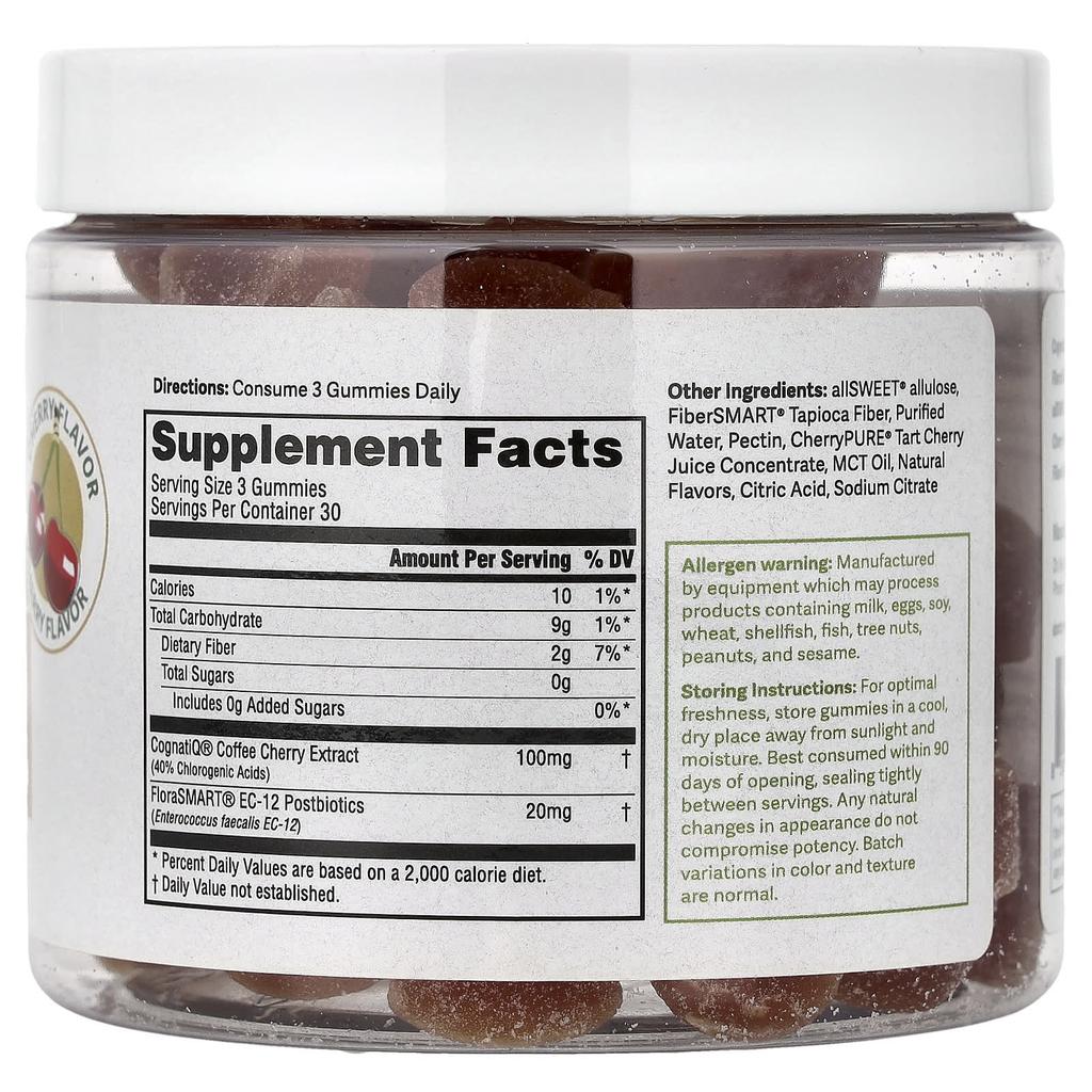 Dr. Murray's Brain Boost Gummies, Cherry, Vegan, 90 Gummies