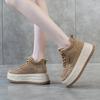 Women's shoes leather spring women's 2025 spring new versatile comfortable small inner height increase women's shoes casual shoes board shoes