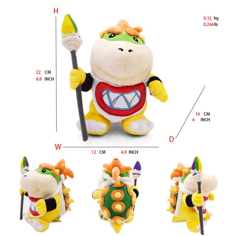 Super Mario Bros Plyšové Hračky Wonder Bowser Jr Meowser Lemmy Iggy Bowser Anime Vypchaté Kreslené Peluche Bábiky Detské Darčeky