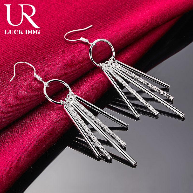 Cercei piercing cu ciucuri din argint 925 Bijuterii la modă pentru nuntă