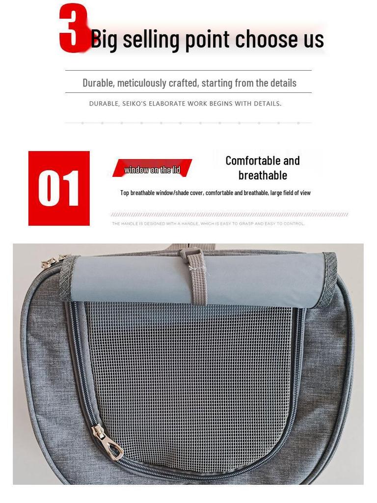 Portable Outdoor Pet Backpack: Large Capacity, Breathable Dog & Cat Bag
