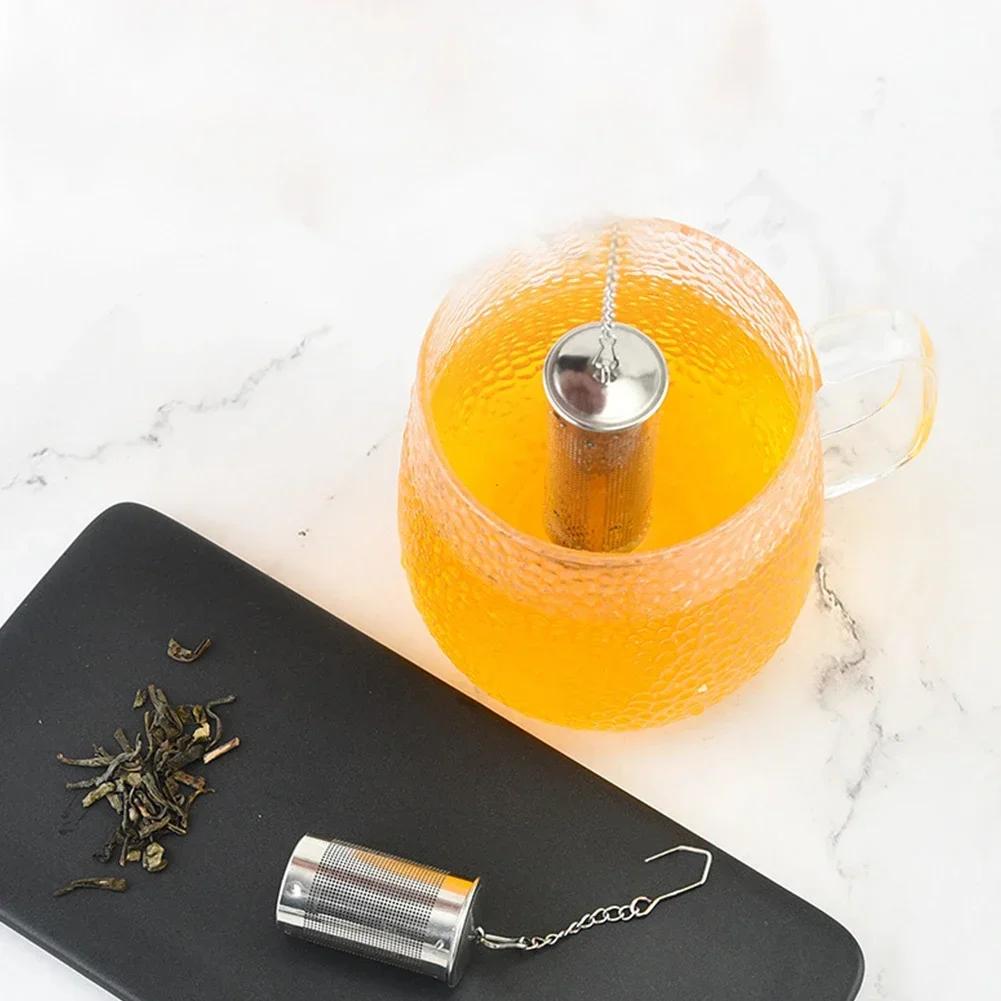 S/L Edelstahl Tee-Ei mit Verschluss Gewürz Blatt Tee Kugel Sieb Maschen Tee Filter Heim Küchenzubehör
