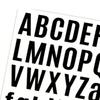 8 Sheets Alphabet Number Symbol Sticker Black Self Adhesive Letter and Number Stickers for Mailbox Sign Window Door Car