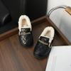 Winter Children's Shoes Solid Color Girls Loafers 2024 New Versatile Kids Causal Flat Cotton Shoes Fashion Outdoor Warm Non-slip