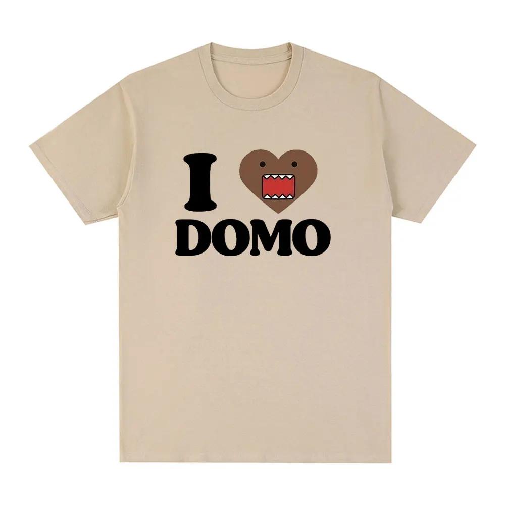 I Love Domo Kun Fun T-shirt Women's Casual Tshirt Retro Short Sleeved Oversized Tshirt Street Wear Streetwear Women T Shirts