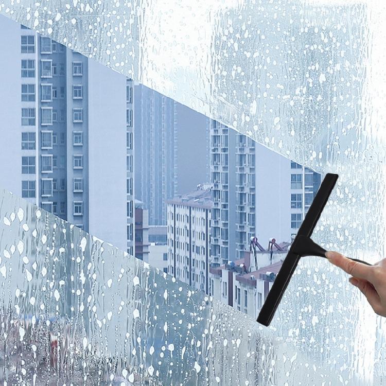 Stainless Steel Squeegee for Glass Door and Mirror Cleaning 10/12inch Black for Home and Car Use