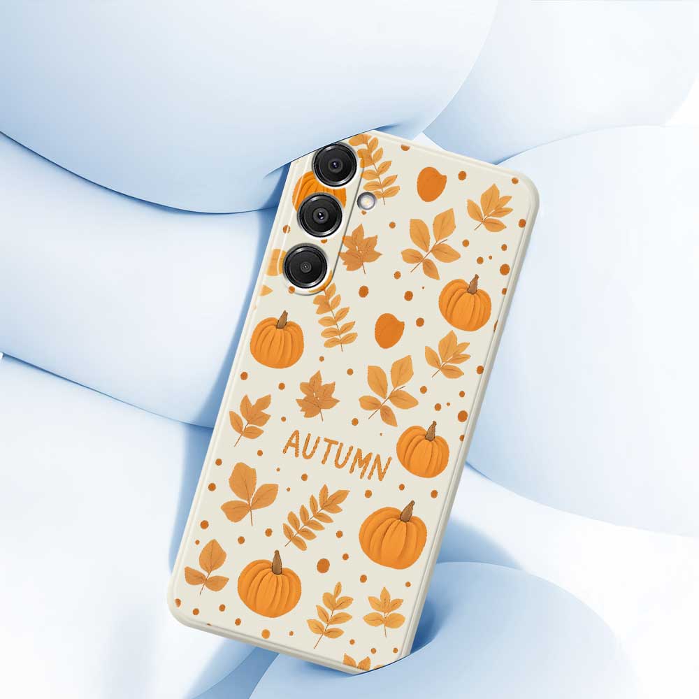 For Samsung Galaxy A16 5G/4G Case Autumn Theme Pattern Printing Straight Edge TPU Phone Back Cover