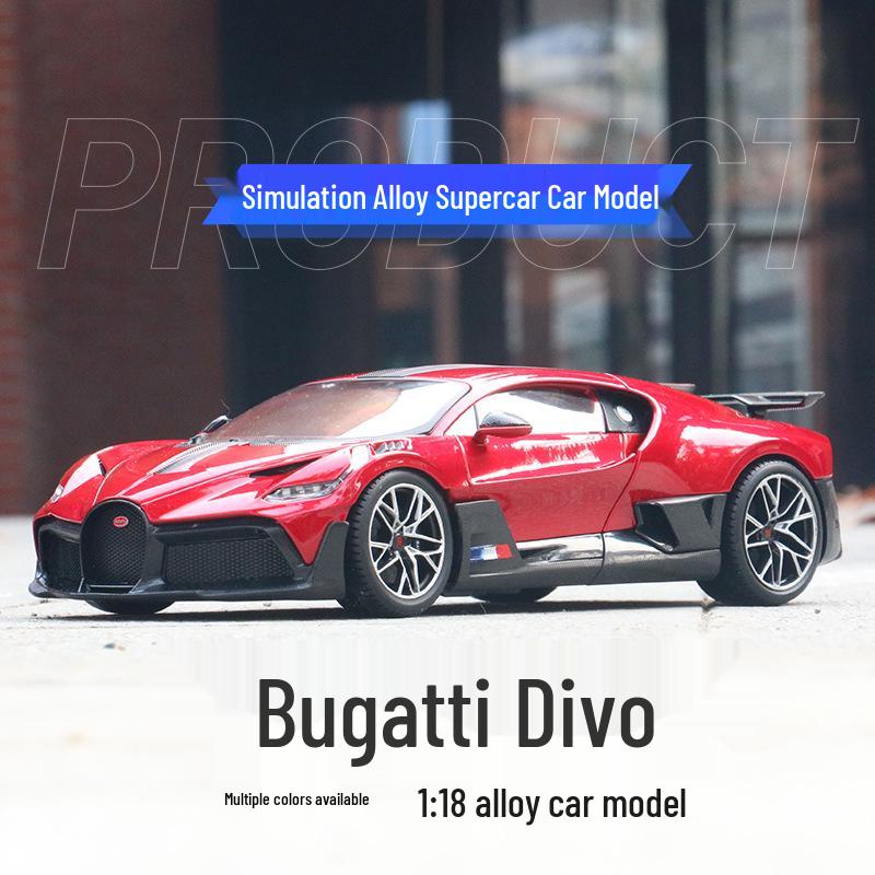 Bimego 1:18 Bugatti Divo Alloy Supercar Model with Windows