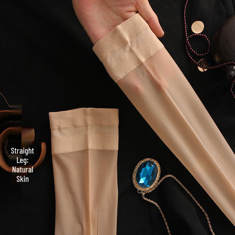 Women's Ultra-Thin Thigh-High Stockings: Non-Slip, Foot-Shaped Heel, Over-the-Knee, Perfect for Autumn