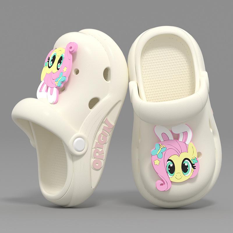 

My Little Pony cartoon children s summer sandals for boys and girls, non-slip soft-soled cute baby closed-toe clogs 24-25Code【Inner Length1