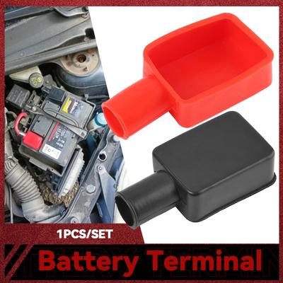 1 Pair Universal Car Battery Terminal Cap Boot Negative Positive Terminal Covers Protector Replacement Batteries Car Accessories