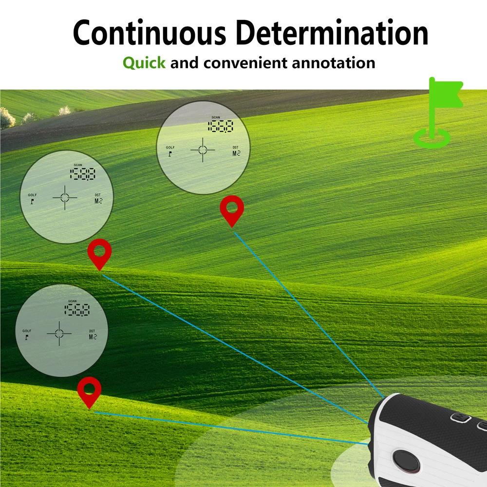 1000m Outdoor High-Precision Electronic Rangefinder Golf Rangefinder 7X HD Optica Lens Telescope Measuring Instrument
