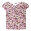 Office Lady Floral Printed Blouse Summer Straight Elegant V-Neck Women's Fashion Ruffles Spliced Short Sleeve Chiffon Shirt