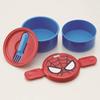 Skater Round Lunch Box 500ml Bento Box with Fork Spiderman ONWR1-A