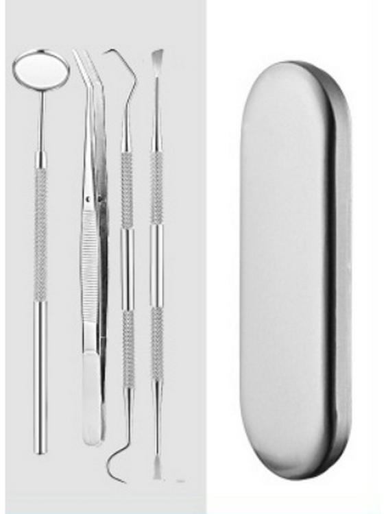 

Набор стоматологических инструментов из нержавеющей стали с пинцетом, зеркалом и зондом для стоматологов