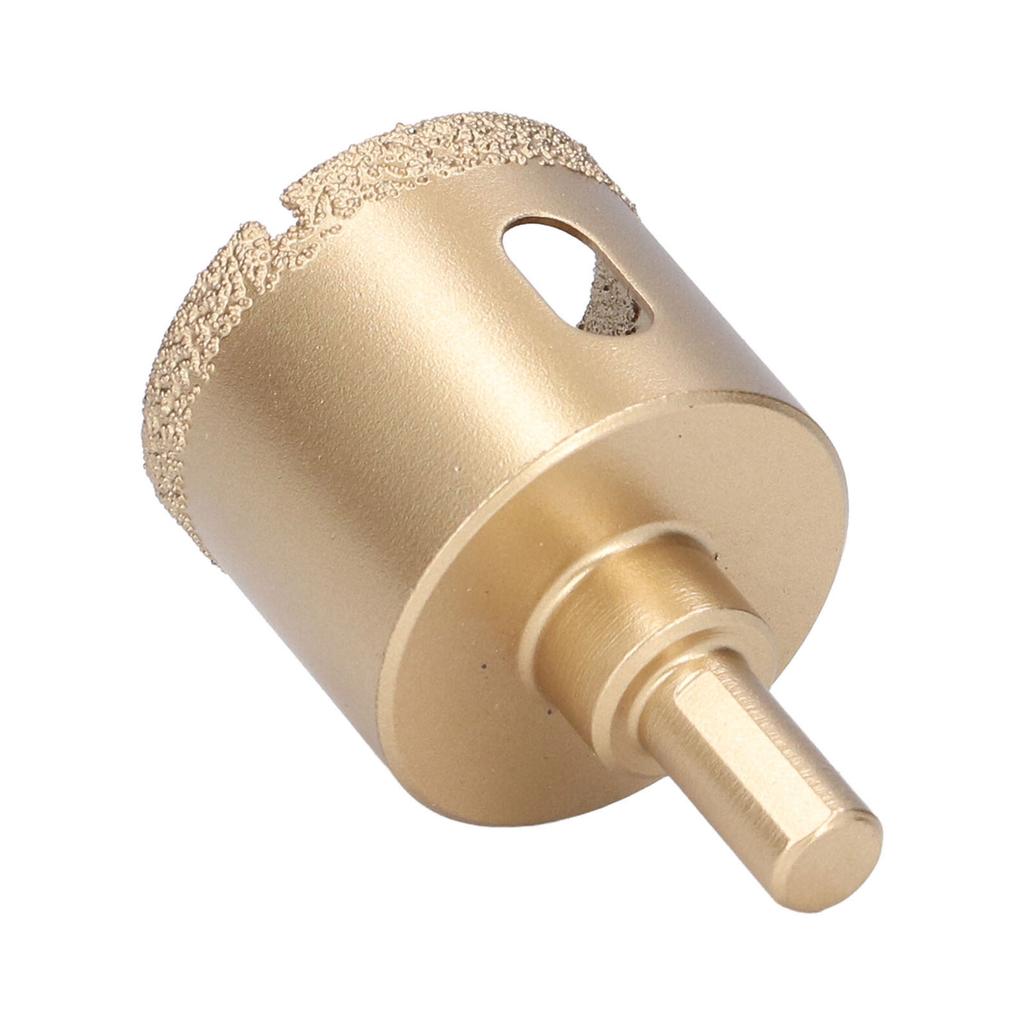 Hole Saw Carbon Steel Tile Holes Opener Drill Bit for Porcelain Glass Triangular Shank