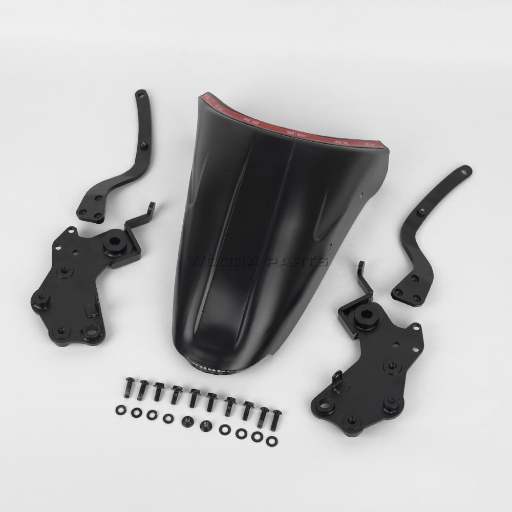 Tail Light Rebel250 Rebel300 For HONDA Rebel CMX 250 300 500 Turn Signal Rear Fender Kit Short Tail Rebel500 Fender Eliminator MattBlack