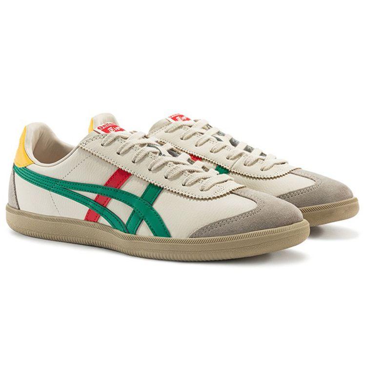 ONITSUKA TIGER Tokuten White Beige Red Green Unisex Sneakers Tan 1183C095-200