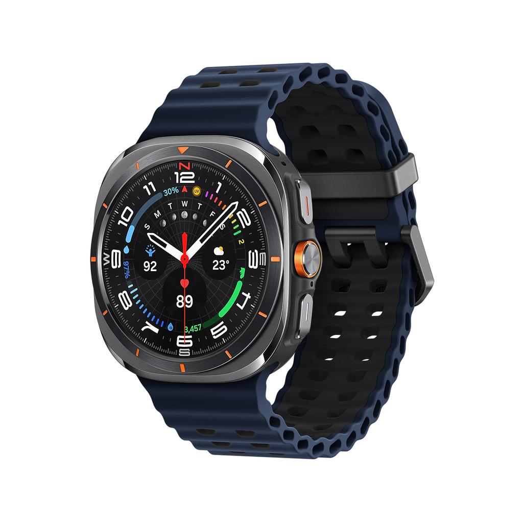 Marine Band For Samsung Galaxy Watch ultra Strap 47mm Accessories Two color Sport silicone Bracelet Galaxy Watch 7 ultra Straps