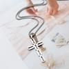 Collier Pendentif Croix Lame Argentée Style Minimaliste Cadeau Exquis pour Fête de Fête Bijoux Cadeaux pour Fête d'Anniversaire