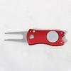 Golf-Trainingsgabel aus Edelstahl mit Divot-Reparaturwerkzeug Switchblade, faltbares Golf-Trainingsgabel, Putting Fork