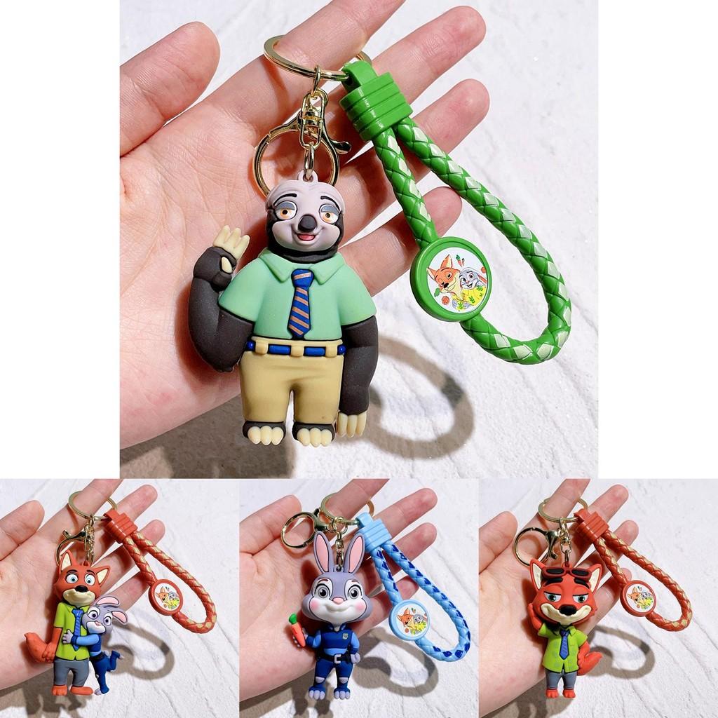 2024 Cute Silica Gel Keychain From Zootopia Cartoon Character For Kids And Collectors