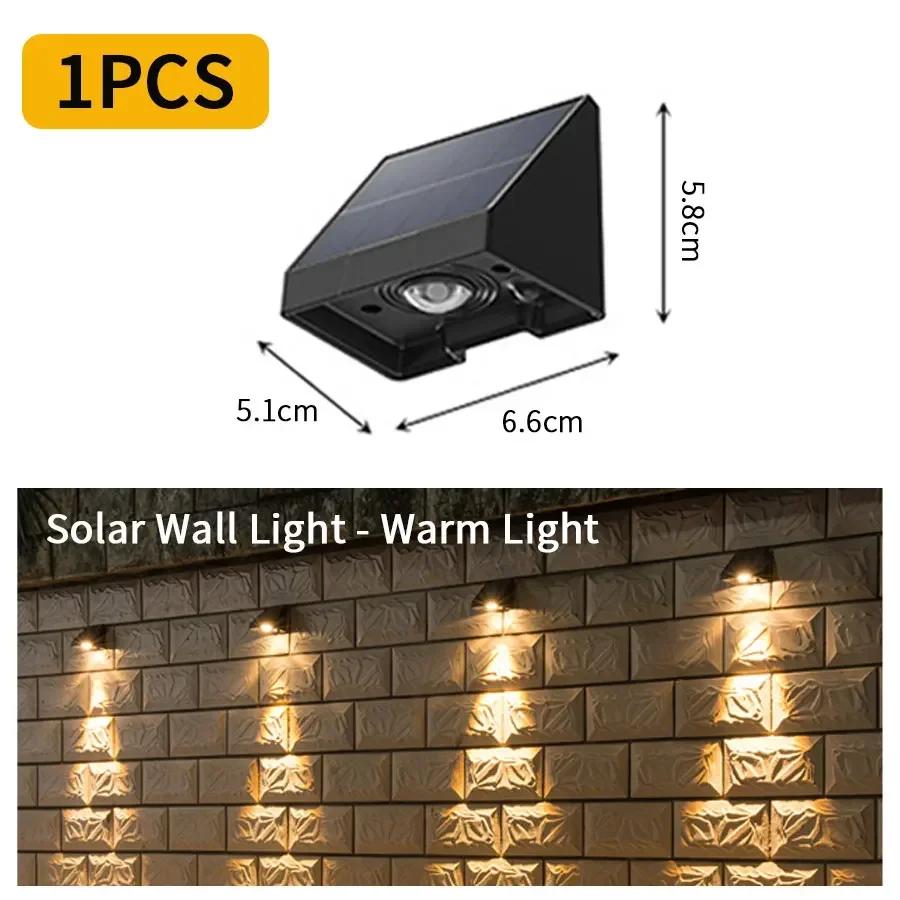 Solar Lights Outdoor Led Solar Spotlights Garden Decoration Wall Lamp Solar Powered Sunlight Wall Lights for Yard Wall Sconce