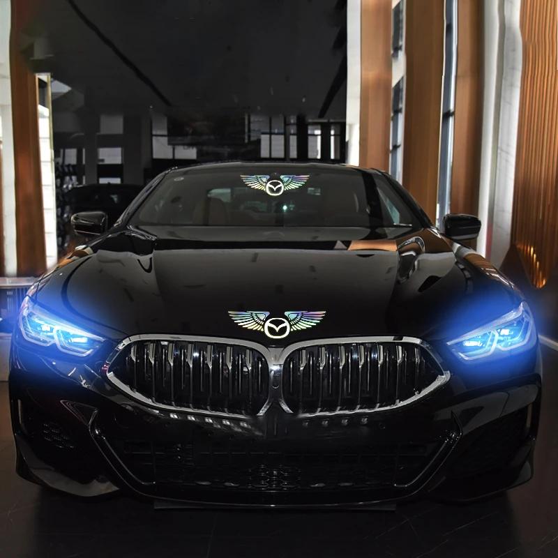 Car Logo Stereo Front Hood Car Exterior Decoration Badge Stickers For MAZDA 2 3 6 ATENZA 3 BK BL 5 CR CW 6 II GH CX-7 ER MX-5 NC A1