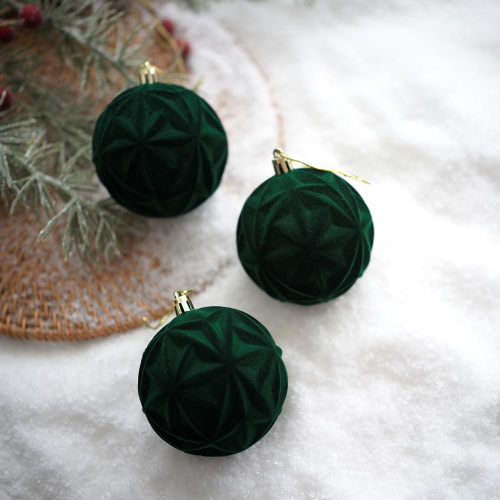 Christmas Tree Ornament Set: Nine Painted Macaron Candy Color Irregular Balls