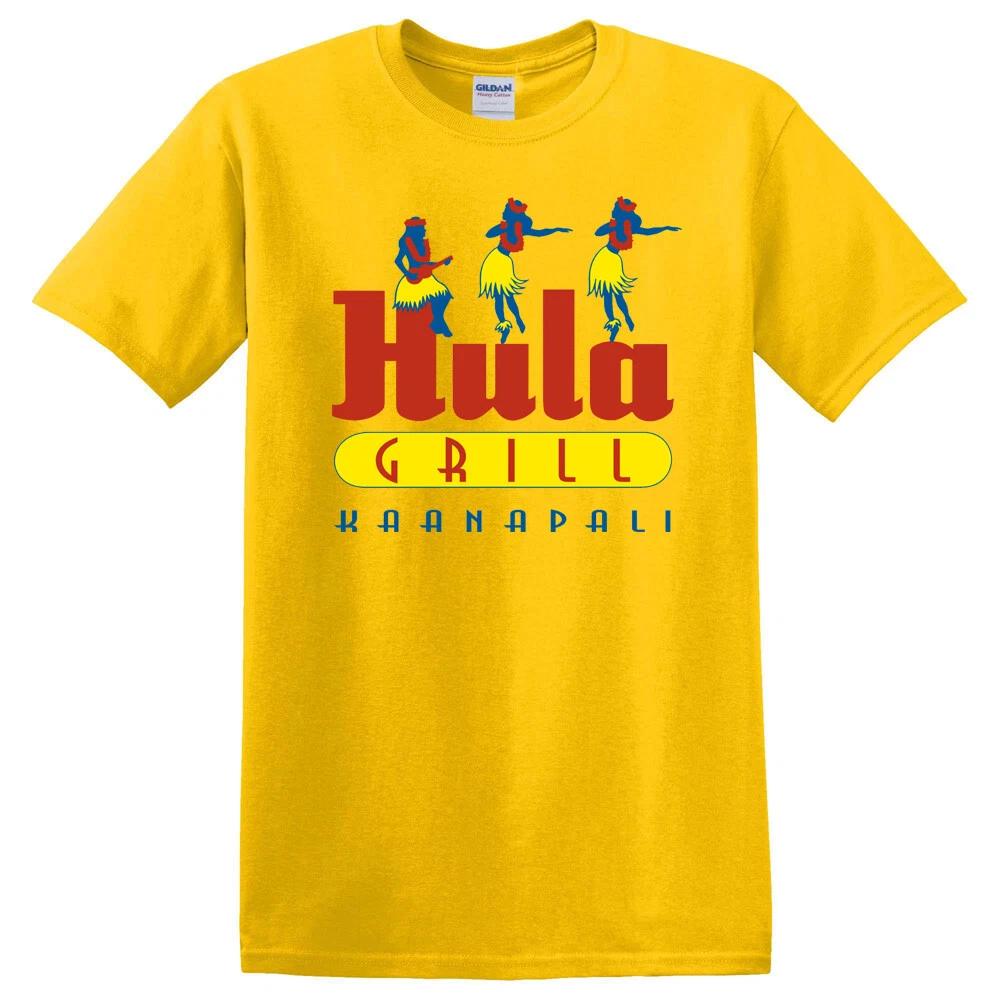 Men s and Women s T-shirts Hula Grill Ka anapali Maui Hawaii Restaurant Yellow Size S to 5XL XXXXL
