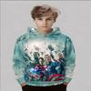 Boys and Girls 3D Printed Sports Fashion Hoodie Casual Fashion Comfortable Hoodie