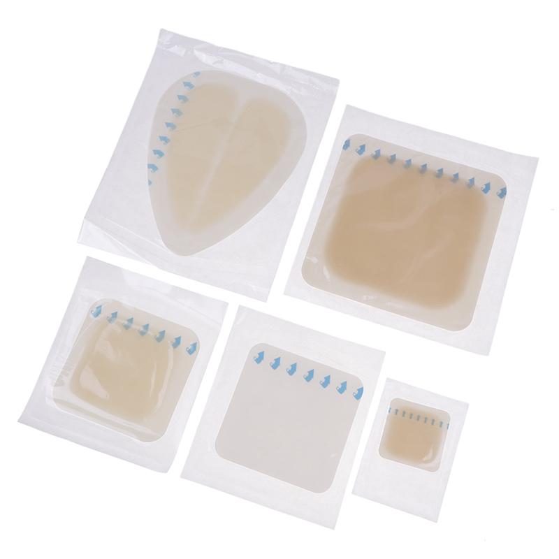 1Pcs Ultra Thin Hydrocolloid Dressing Patches Wound Dressing Adhesive Breathable Waterproof Transparent Pad Help Wound Healing
