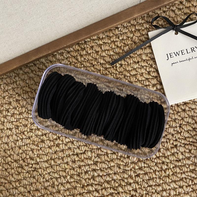 

Head Rope Rubber Band High Elastic Durable Rubber Band 2026 New Style Hair Rope High Ponytail Hair Ring Leather Cover Headwear 10pcs
