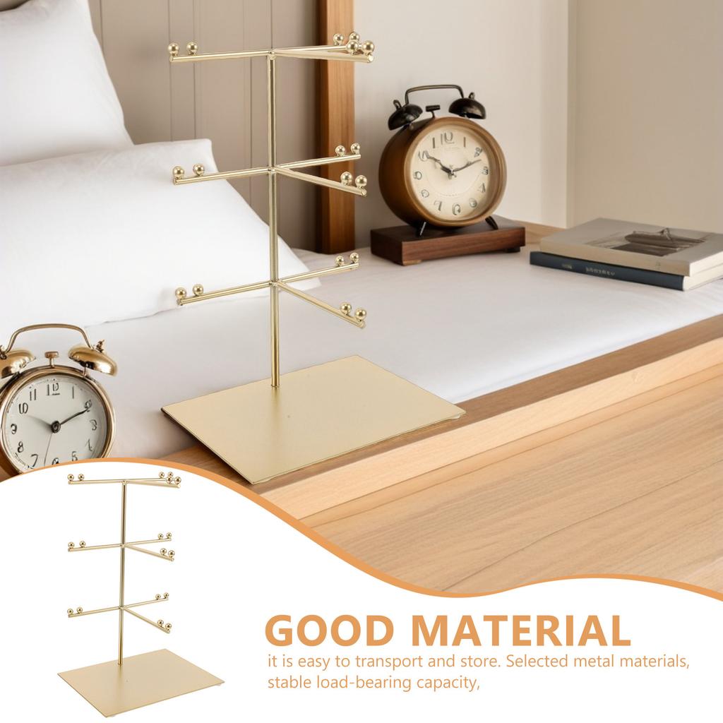 Espositore Metallico a 3 Livelli per Occhiali Organizer per Occhiali da Sole Vetrina per Occhiali per Negozi al Dettaglio Collezione Personale