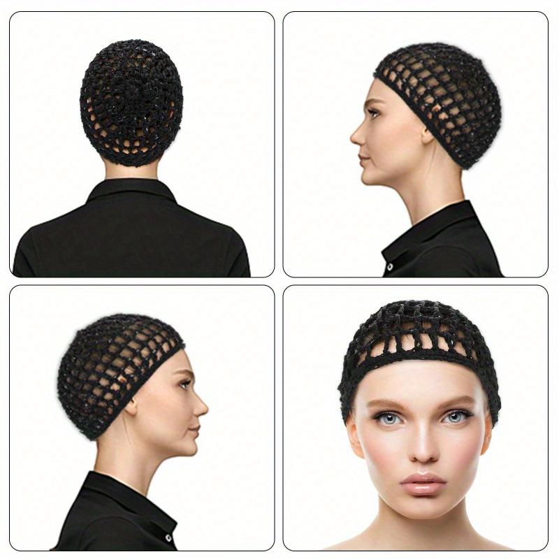 Wig Cap Hair Net Sleeping Bonnets Essentials Hairnets Elastic Bands Wrap Grip Crochet Braided Satin Cosplay Head Making Fix Mesh