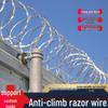 High-Zinc Galvanized Double Helix Razor Wire