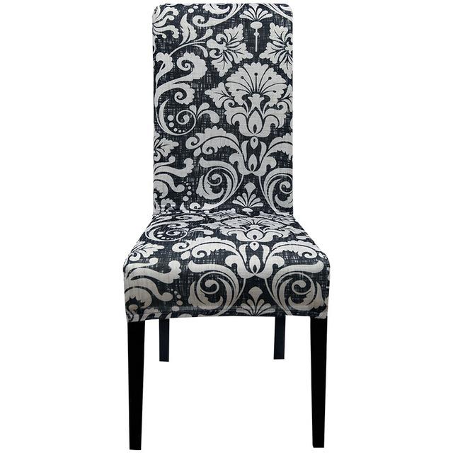 Xl Size Printed Chair Cover Geometric Look High Back Chair Covers Designed For Dining Room Area Wedding Hotel Kitchen Home Stretch Chair Case