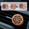 Wooden Car Air Freshener Vent Clip Aromatherapy Essential Oil Diffuser For Car Auto Interior Decor D0X5