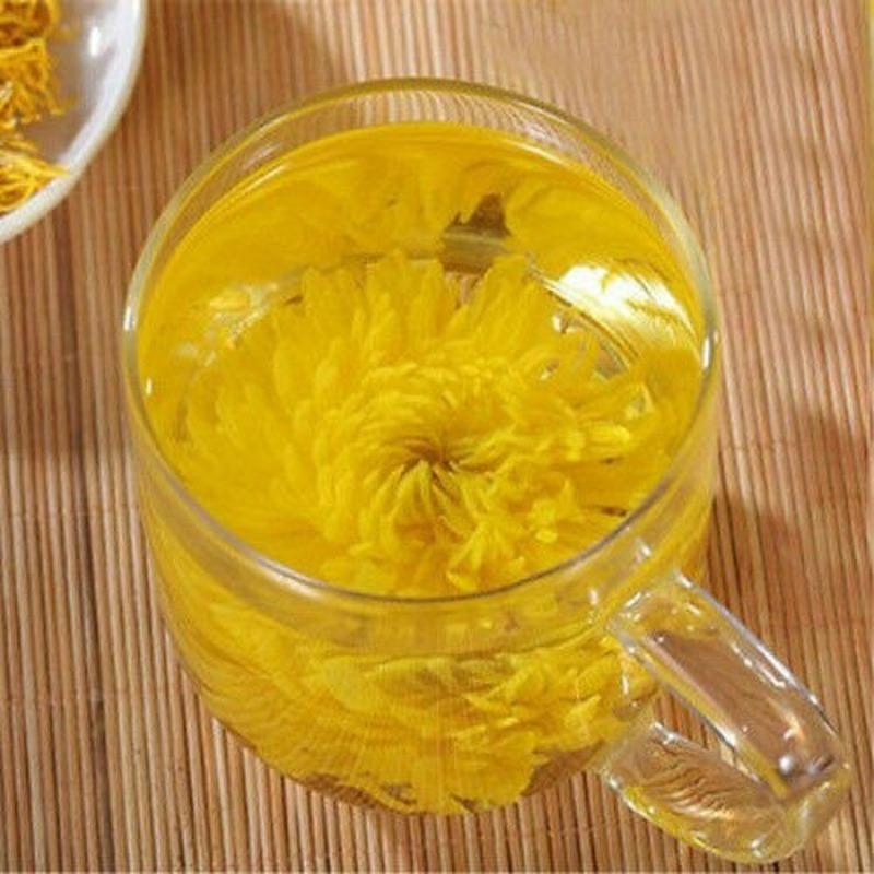 4Pcs Golden Silk Royal Chrysanthemum Big Flower Chrysanthemum Tea Bag Organic Chrysanthemum Herbal Tea