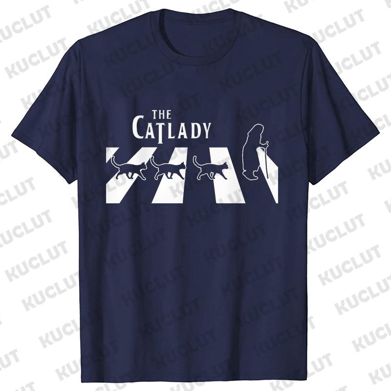 The Cat Lady Graphic T Shirts Unisex Funny for Cat Lovers T Shirt Summer Clothes Shirts Fashion Casual Short Sleeve Tees Shirts