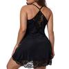 Plus Size Sexy Club Basis Dress for Women 2024 Large Size Lace Camisole Pajamas Short Mini Skirt Sleepwear Female Clothing