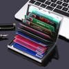 Stainless Steel Card Antimagnetic Case Multi-card Bit RFID Card Holder Business Card Holder  Travel