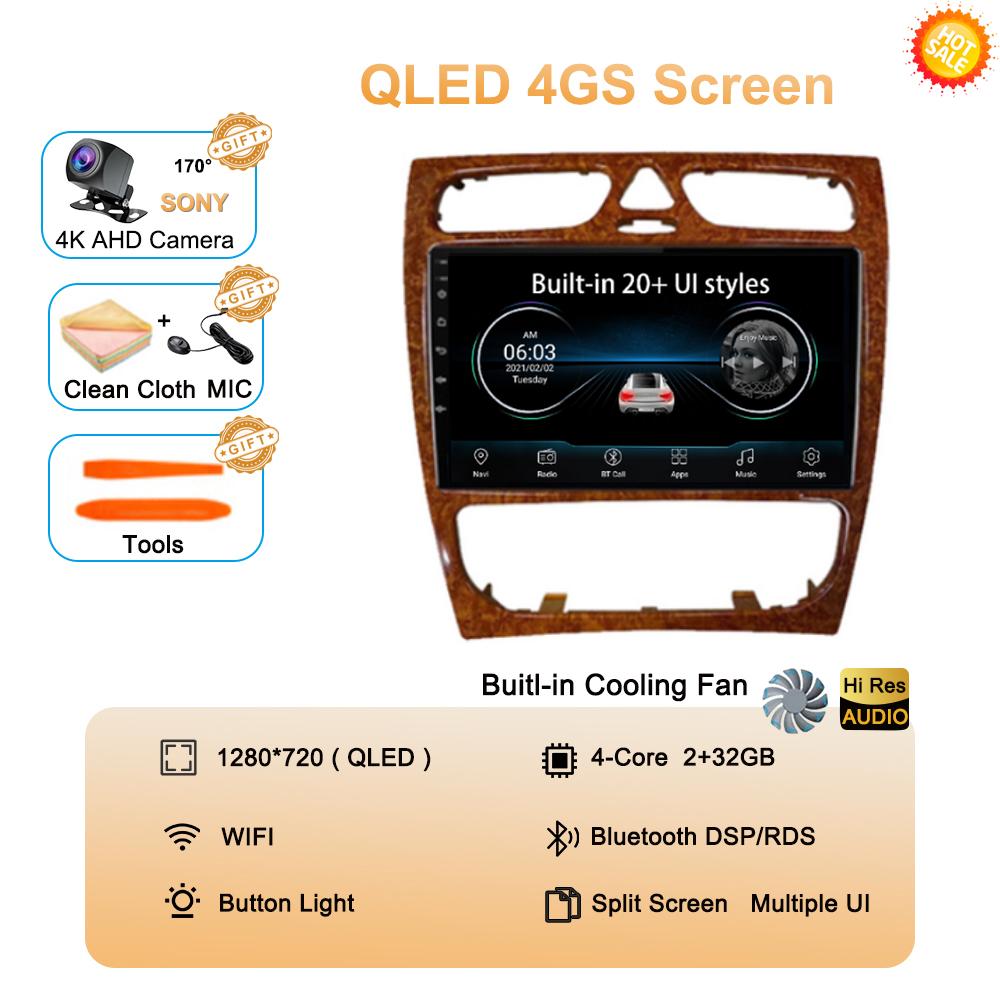 

Android 14 Радио Стерео Автомобильный Мультимедийный Плеер Для Mercedes Benz W203 Vito W639 Vaneo CLK W209 W210 CarPlay Навигация GPS 4G BT