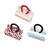Handbag Resin Hair Clip Leopard Pattern Hold Casual Styling Accessory Photo Props