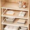 Cabinet Organizer Shelf Stackable Carbon Steel Adjustable Cabinet Organizer Closet Shelves for Home Kitchen Bedroom Living Room