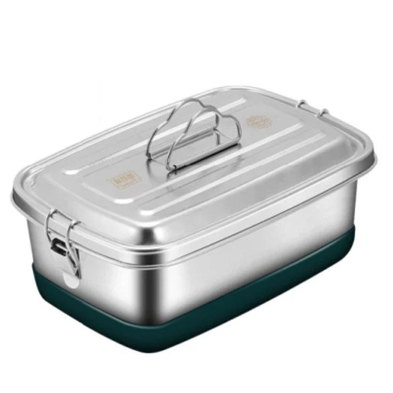 ABFS Stainless Steel Airtight Bento Lunch Box Pack Camping Lunchbox Food Meal Prep Side Dish Sealed Container Packed Lunch 6440₽
