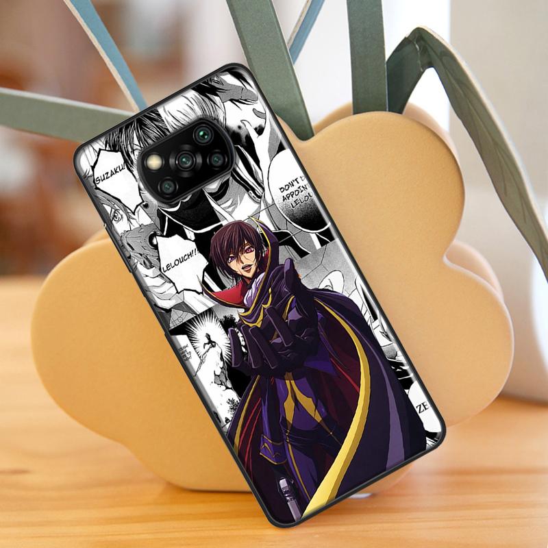 Lelouch Code Geass Pentru Xiaomi Mi 10T 11T Pro Mi 11 Lite Husă Pentru POCO M3 Pro M4 F3 X3 GT X3 Pro Carcasă Telefon