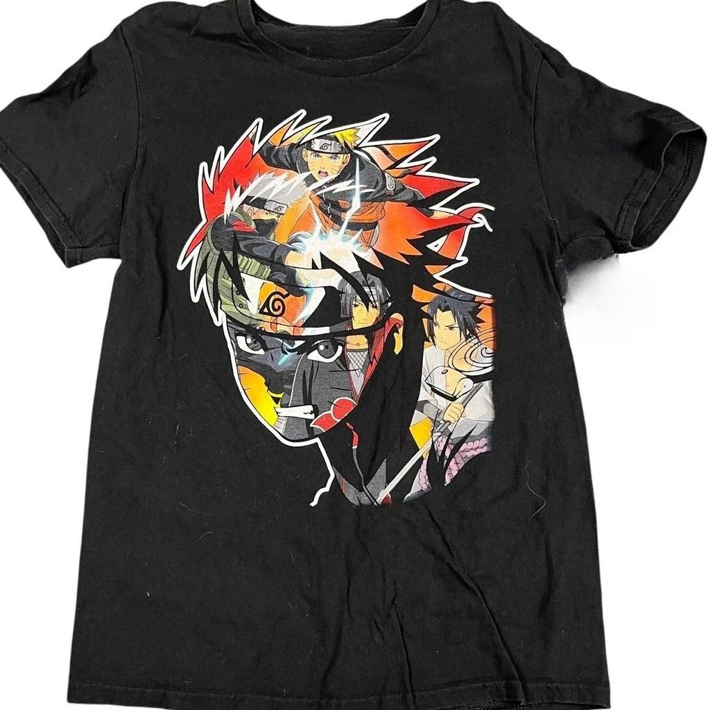 Relaxing and Comfortable Fire Naruto Shippuden Series Graphic TShirt Black 2026 New Cotton Summer Unisex and Women