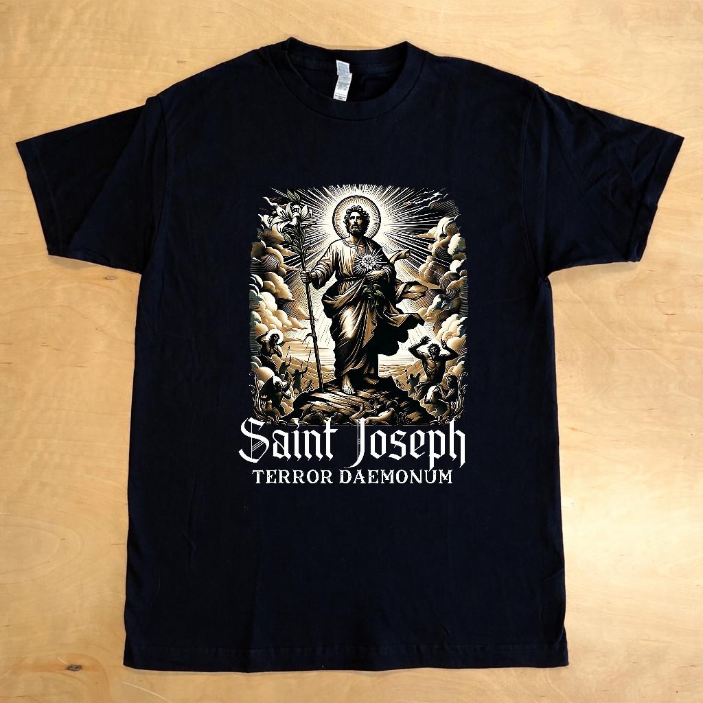 Limited Edition Saint Joseph Catholic Father & Worker T-Shirt L