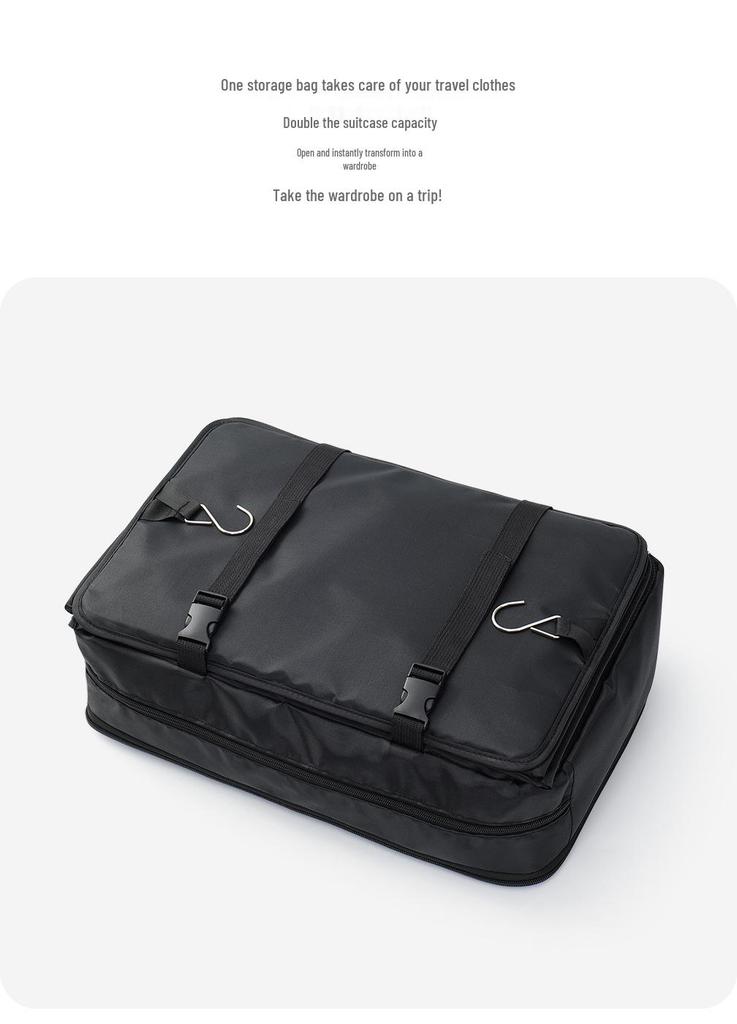 Foldable Hanging Travel Clothes Storage Bag - Large Capacity for Students